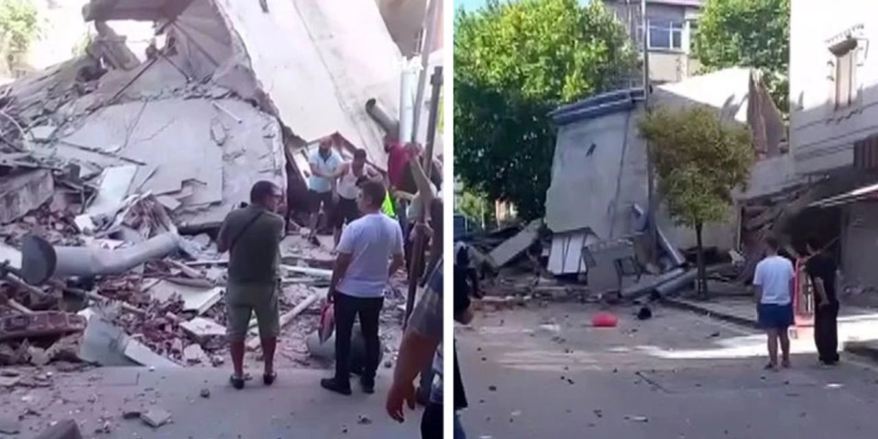 İstanbul'da 4 Katlı Bina Çöktü Enkaz Altında Kalanlar Var! |