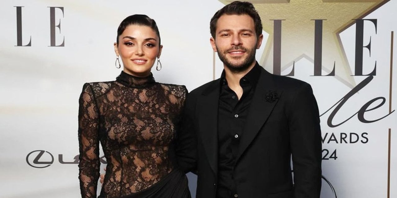 Hande Erçel'in Ödül Töreninde Dekoltesini Gösterme Çabası Gündem Oldu! Hakan Sabancı Gerildi