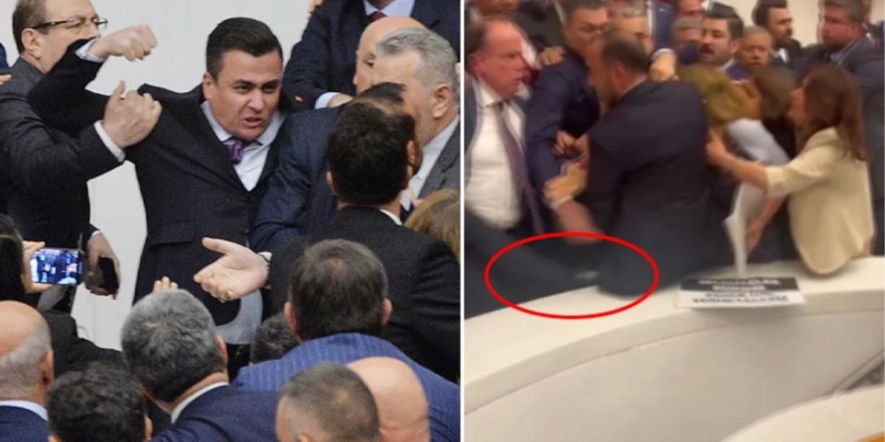 AKP'li Vekil Osman Gökçek'ten Mecliste Tekme Ve Yumruklarla Sokak Kavgası