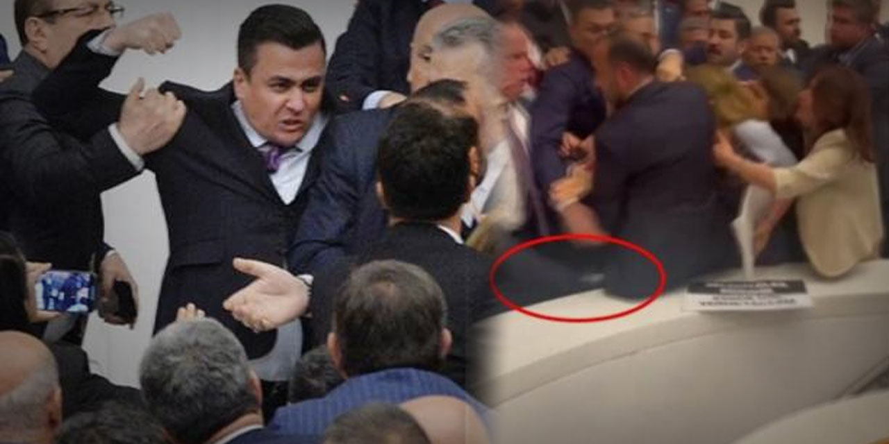 AKP'li Vekil Osman Gökçek'ten Mecliste Tekme Ve Yumruklarla Sokak Kavgası