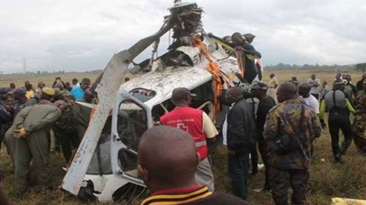 Kenya'da helikopter düştü! Ölü ve yaralılar var