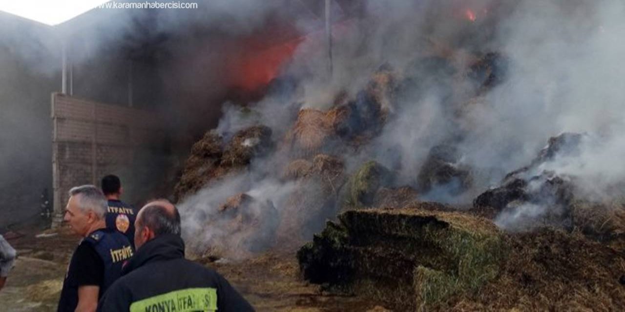 Konya'da Çiftlik Yangını!