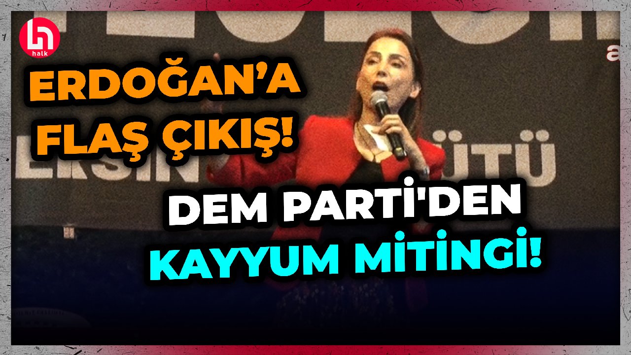 DEM Parti'den Kayyum protestosunda Erdoğan'a sert çıkış!