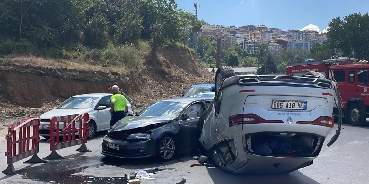 Kağıthane'de korkunç trafik kazası! Yaralılar Var