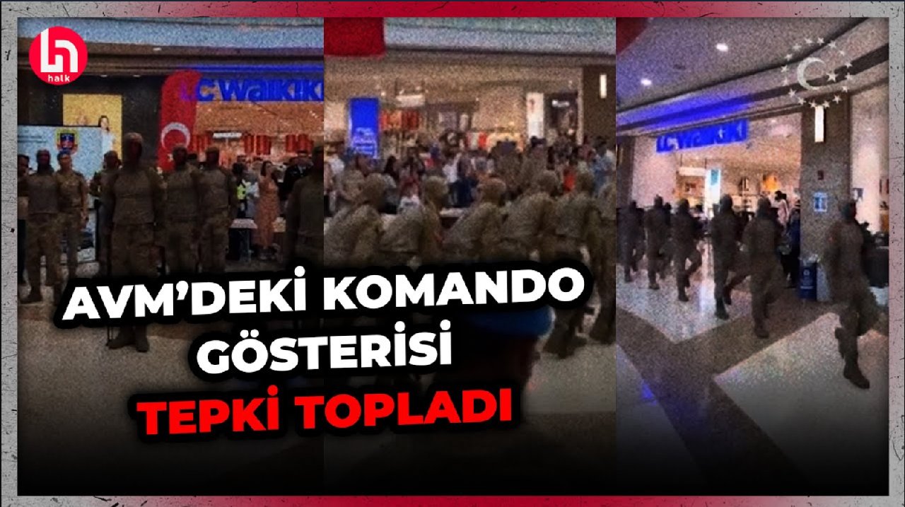 Burası kışla değil bir AVM…Komandoların gösterisini gören gözlerine inanamadı!