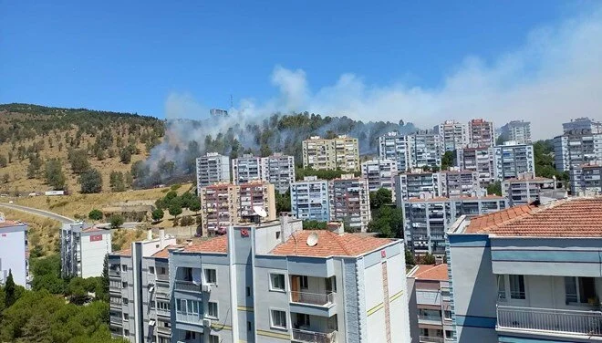 İzmir'de 3 Ayrı Yerde Yangın! Alevler Evlere Sokuldu