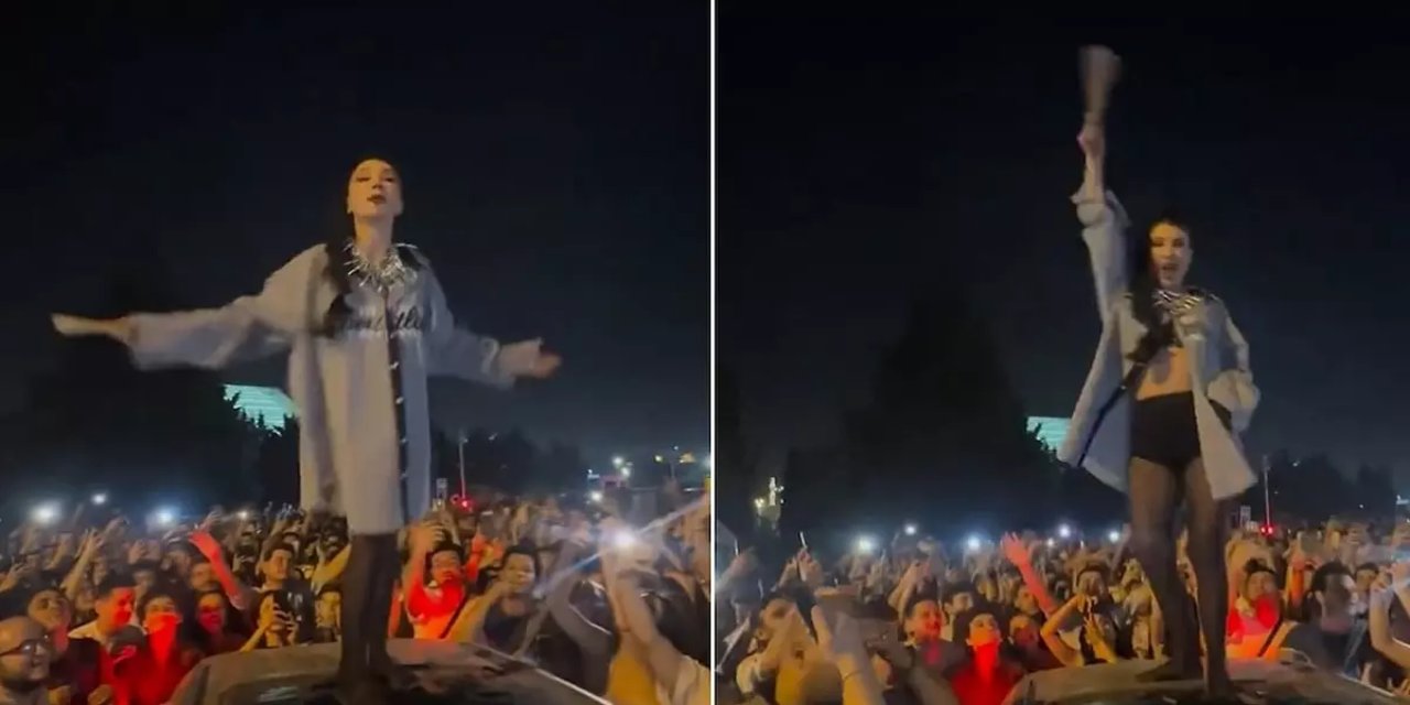 Hande Yener, Araba Üstüne Çıkıp Şarkı Söylediği Videoya Gelen Yorumlara Dava Açtı!