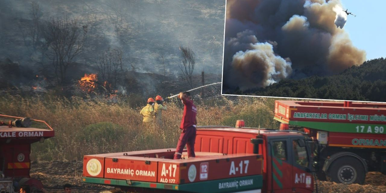 Çanakkale'de Bir Orman Yangını Daha Başladı!
