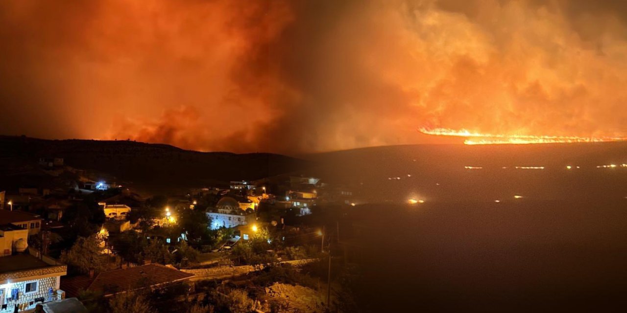 Çok Büyük Yangın! Diyarbakır- Mardin Arası Kızıla Boyandı! SON DAKİKA
