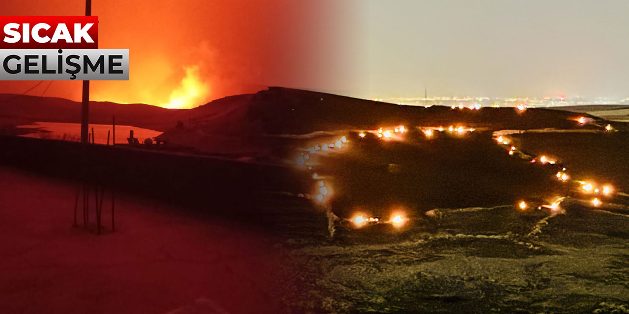 Çok Büyük Yangın! Diyarbakır- Mardin Arası Kızıla Boyandı!