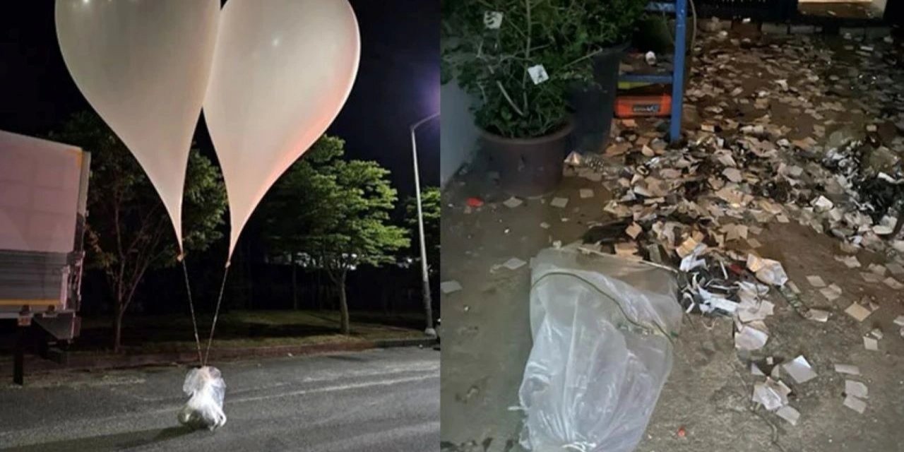 Kuzey Kore'den Güney Kore'ye 350 Çöp Balonu
