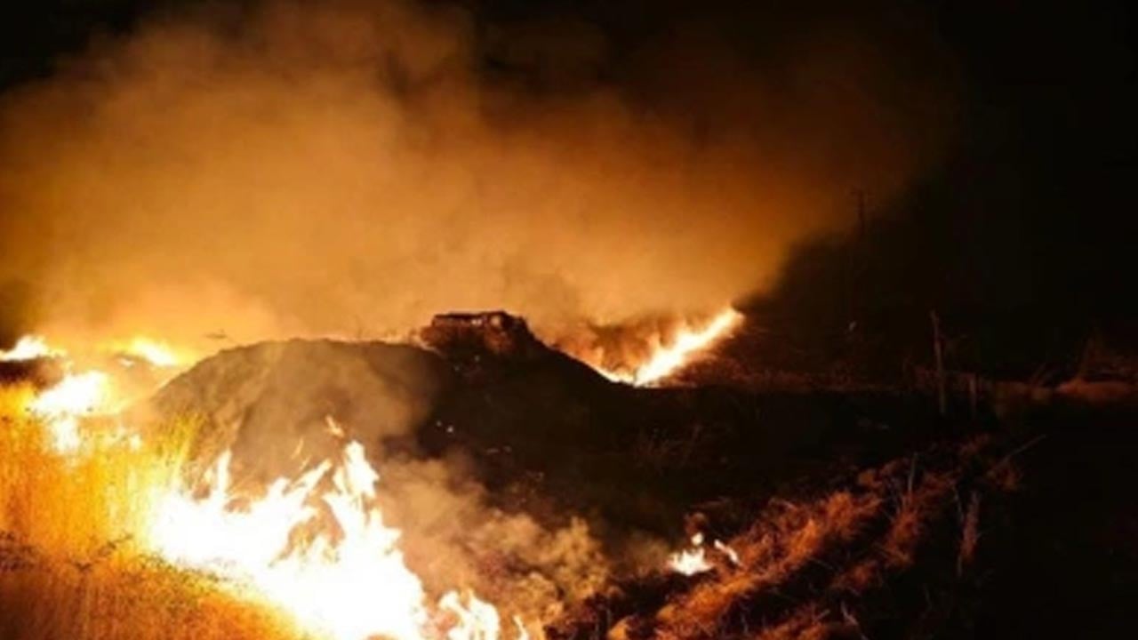 Diyarbakır'dan Sonra Şimdi de Edirne'de Anız Yangını