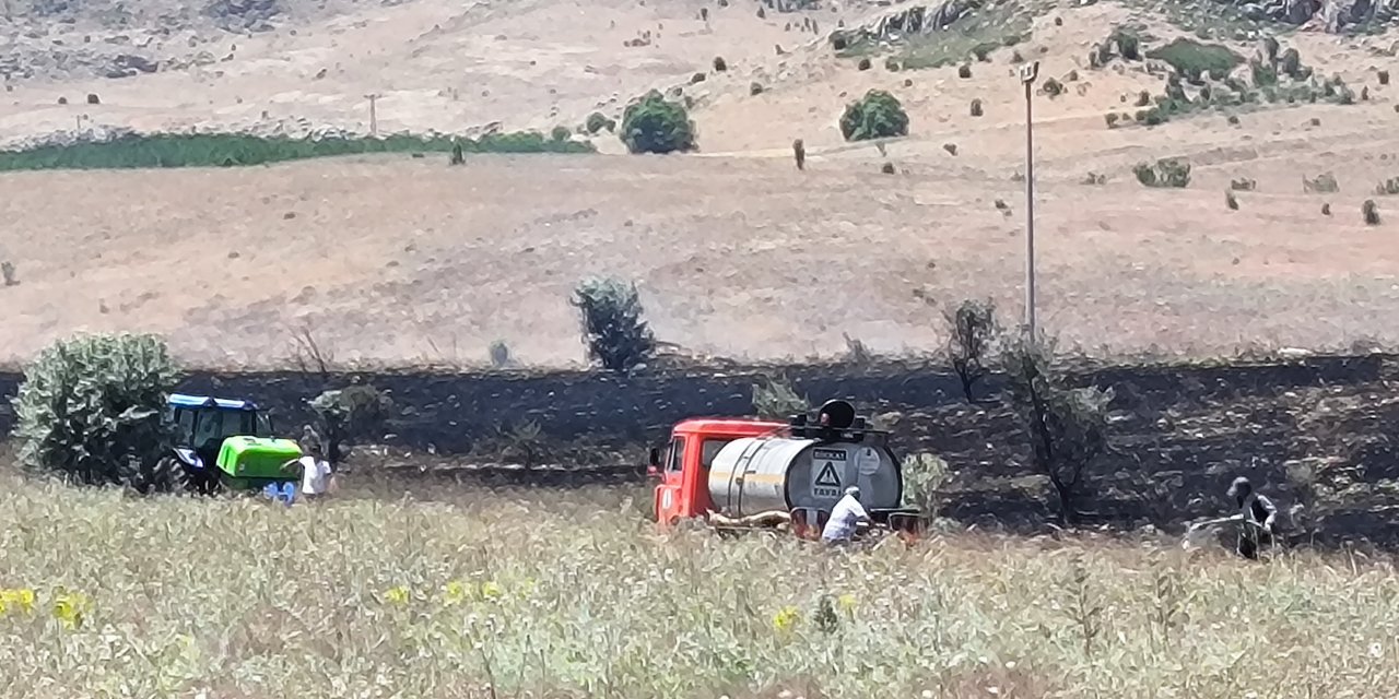 Doğanşehir'de Korkutan Yangın!