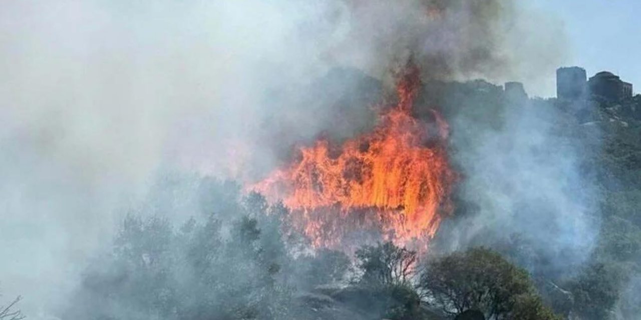 Yangın Assos Antik Kentini Tehdit Ediyor