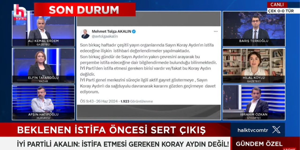 Koray Aydın İstifasıyla İlgili Bomba Kulis!