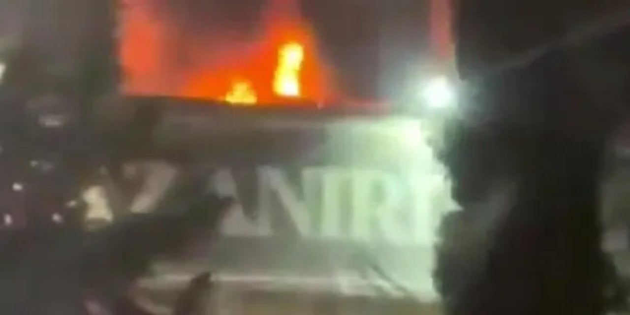 Beşiktaş Tüpraş Stadyumunda Yangın