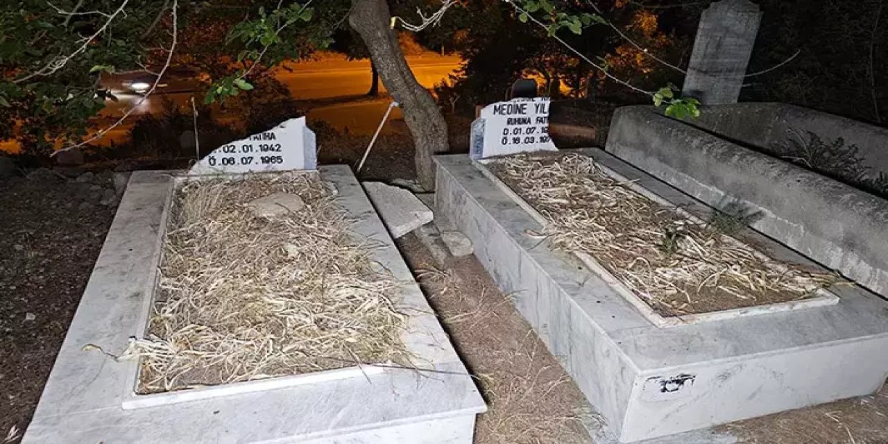 Adana'da Mezar Taşlarına Saldırıldı