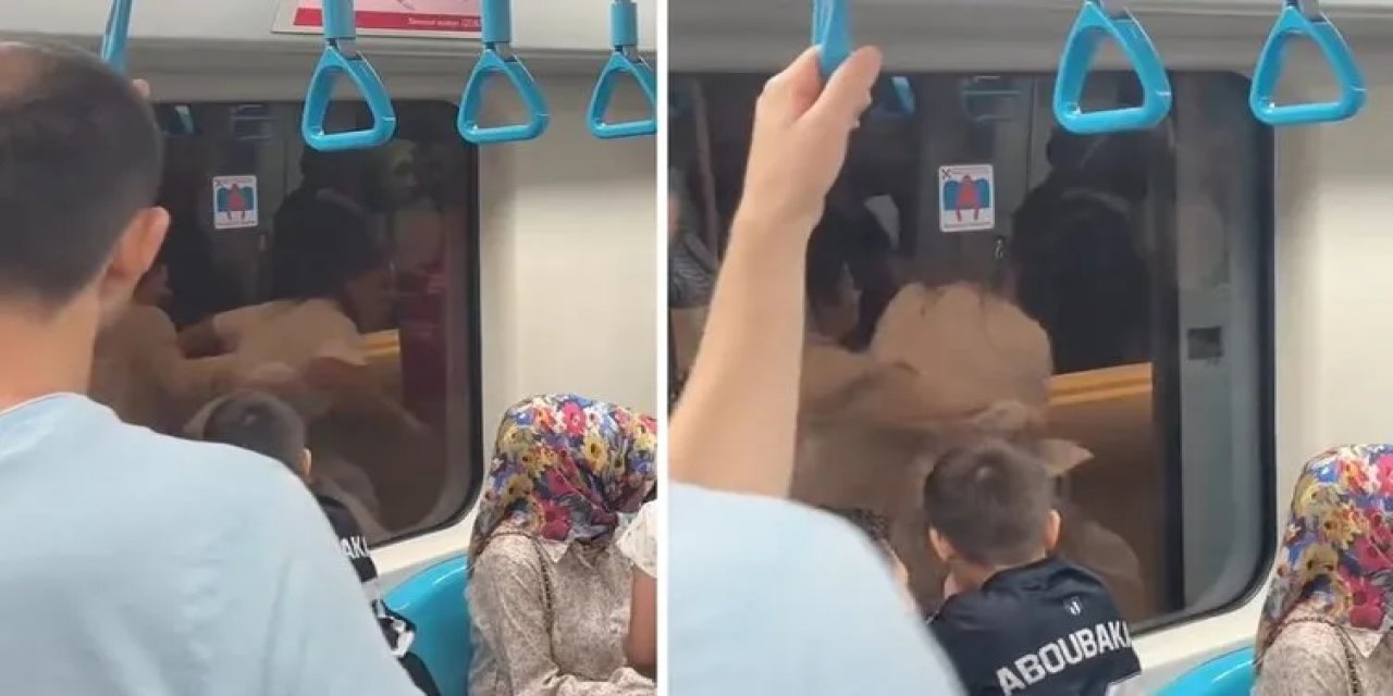 Marmaray'da Kadınlar Birbirine Girdi!