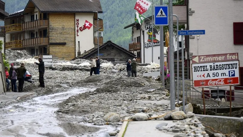 İsviçre'de Heyelan ve Sel: 4 Ölü, 2 Kayıp