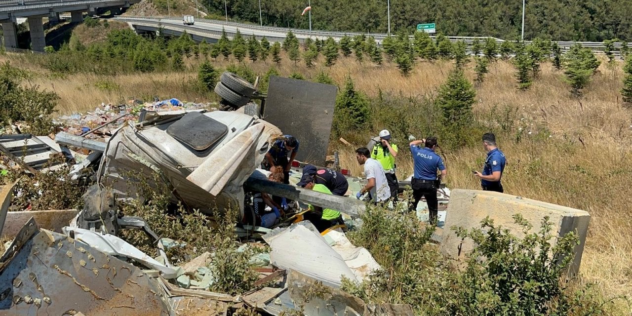 Kuzey Marmara Otoyolu'nda Feci Kaza!