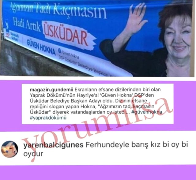 Aday olan ünlü oyuncu Güven Hokna'nın sloganı olay oldu!