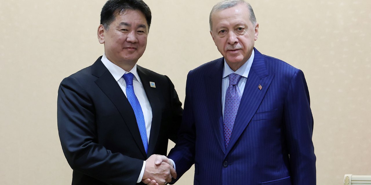 Erdoğan'ın Astana Görüşmeleri Sürüyor, Khurelsukh İle Bir Araya Geldi