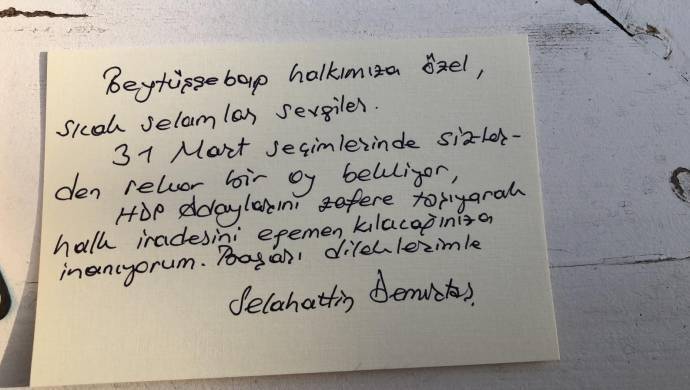 Demirtaş'tan yerel seçim mesajı!