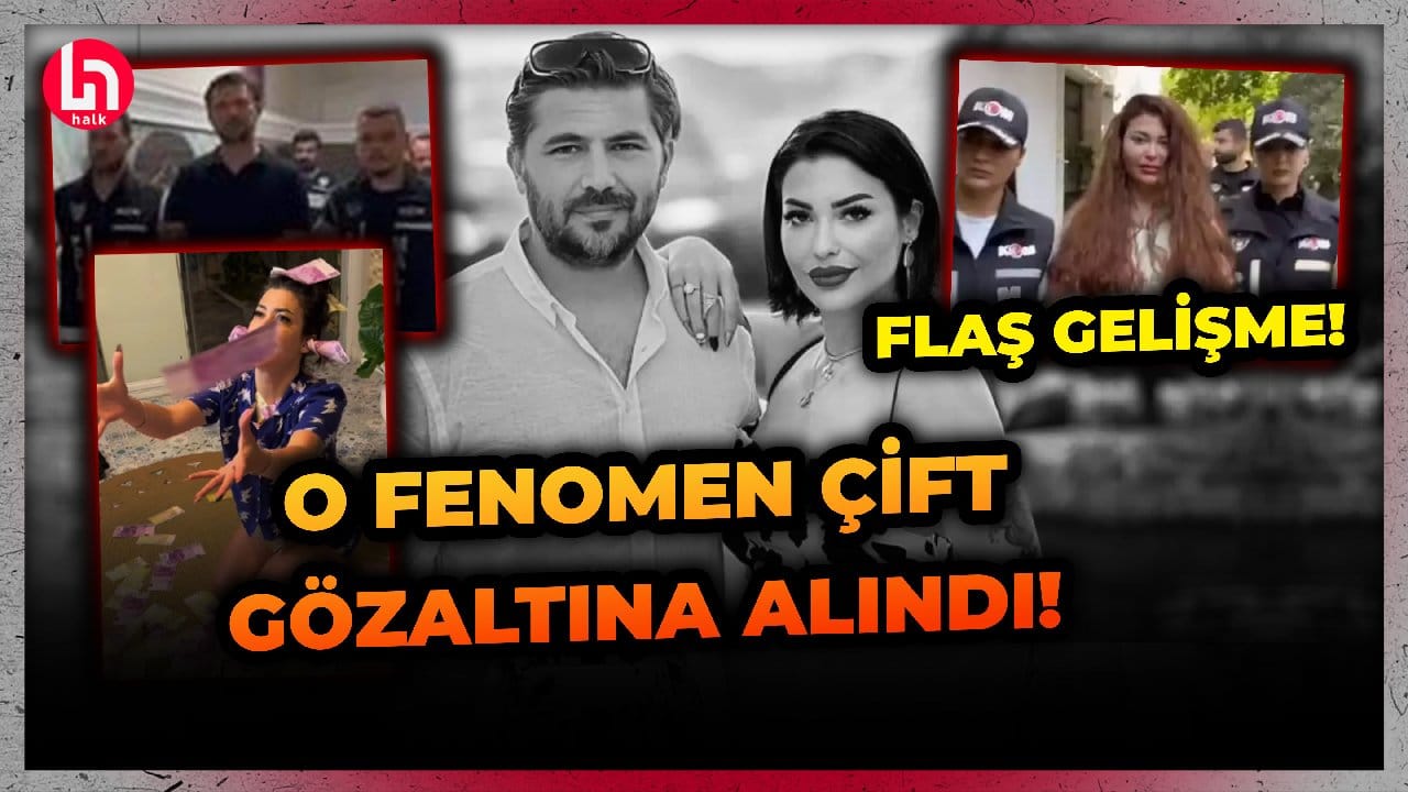 Sosyal medyada para saçıyorlardı: Fenomen Güngen çifti gözaltına alındı!