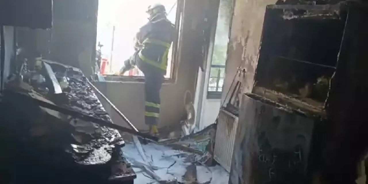 Apartman Dairesinde Yangın Çıktı