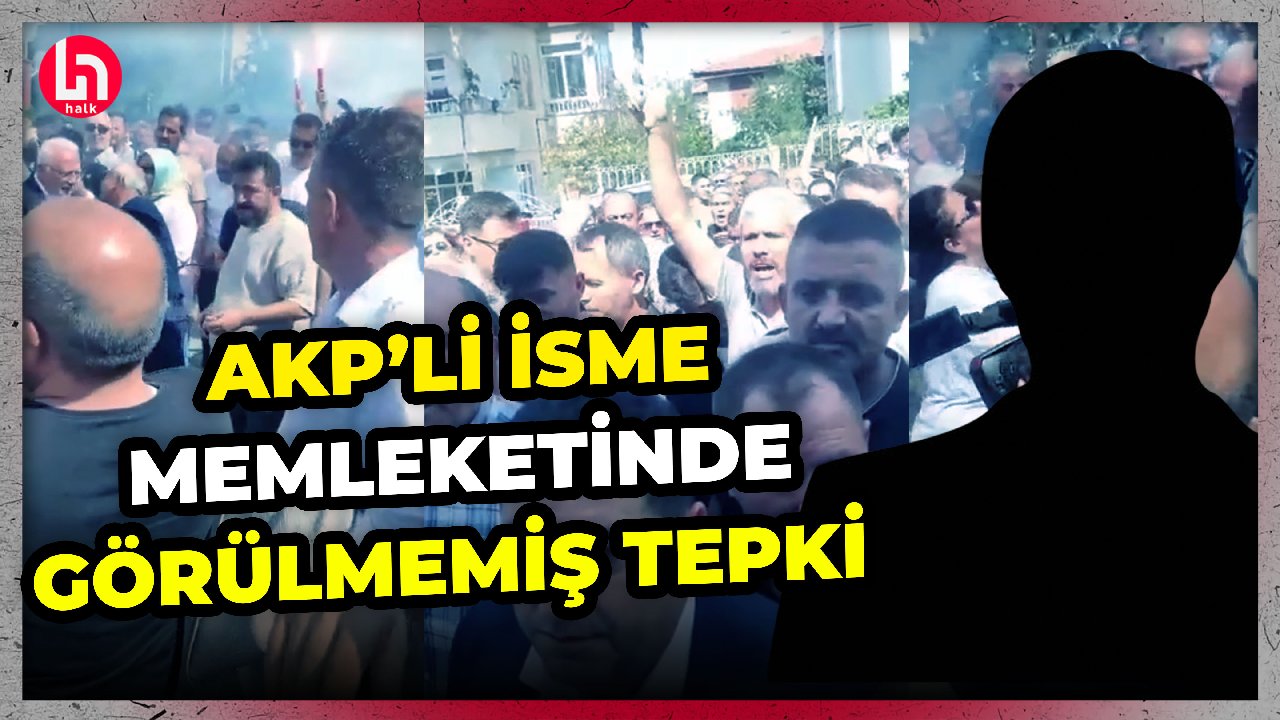 Bu görüntüler gündemi sallayacak! AK Partili isme memleketinde vatandaştan görülmemiş tepki!