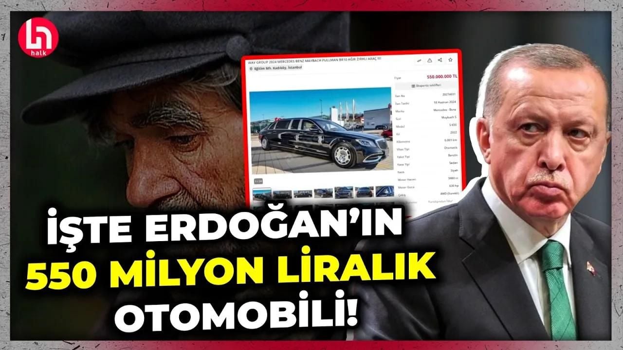 Milyonlarca emekli açlıkla boğuşuyor: Erdoğan’ın altındaki 550 milyonluk limuzin ise gündemi sarstı!