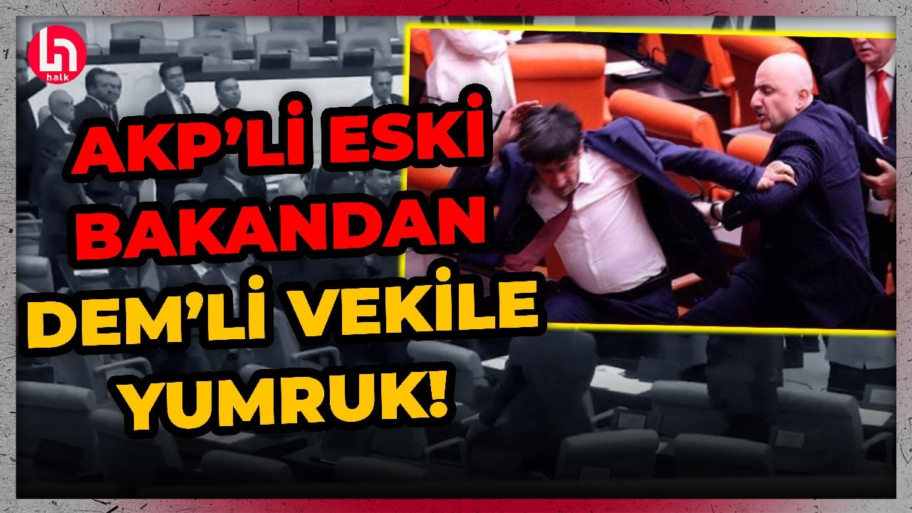 Şoke eden anlar: AKP'li eski Bakan Adil Karaismailoğlu'ndan DEM Partili Ali Bozan'a yumruk!