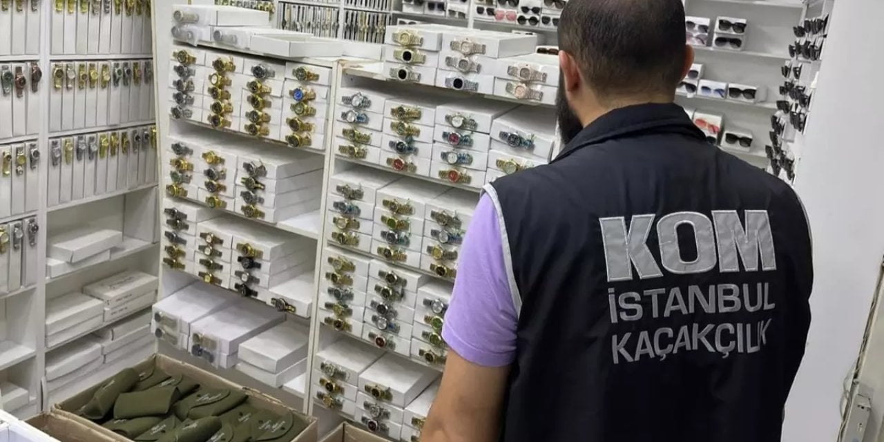 İstanbul'da 10 binden fazla kaçak gözlük, saat ve çanta ele geçirildi