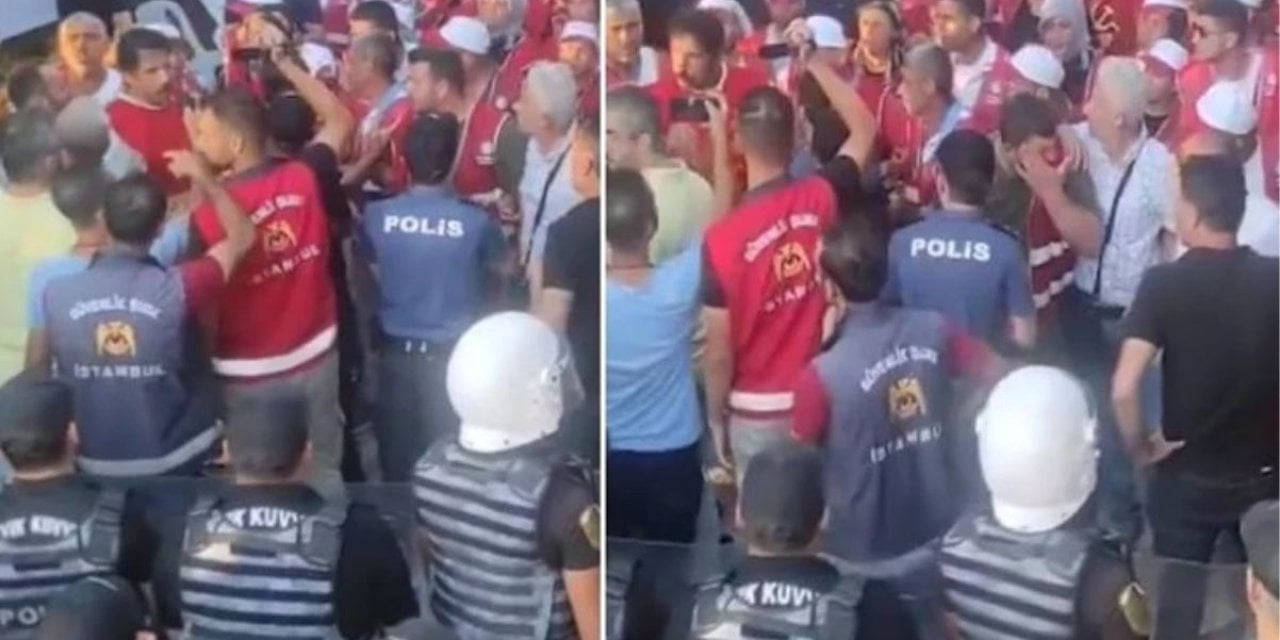 Çatalca'da işçiler eylem yaptı: Eylem yapan işçilere polis biber gazı sıktı!