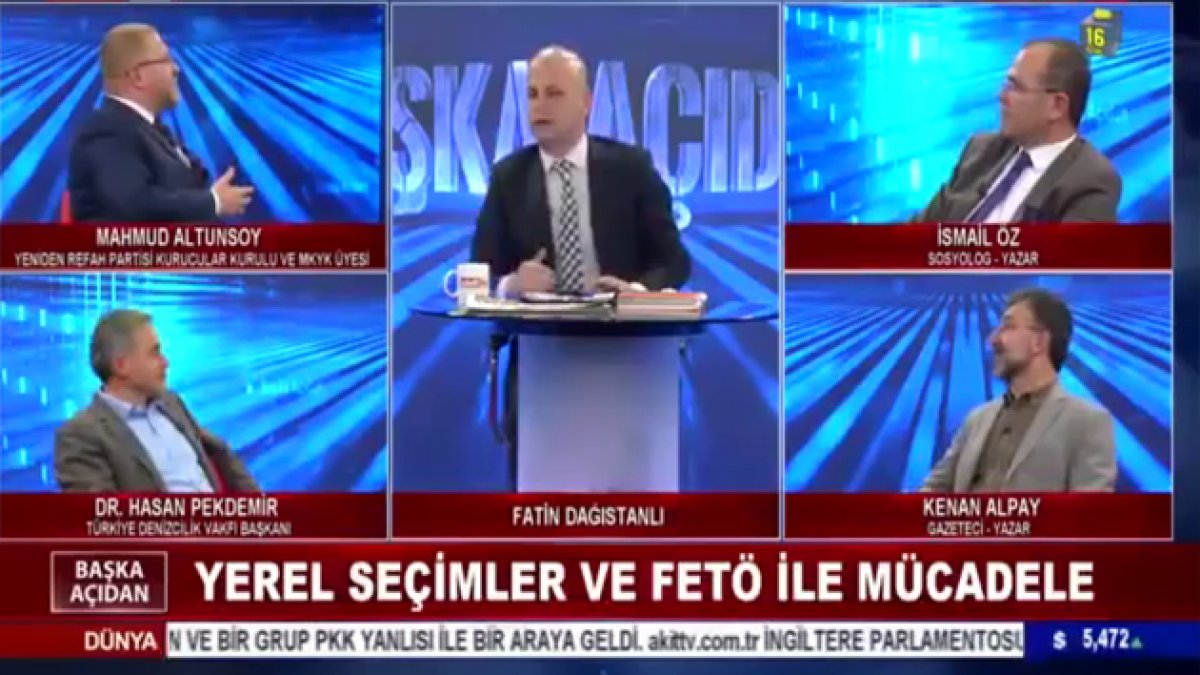 Akit TV sunucusunun FETÖ sorusu karşısında zor anları