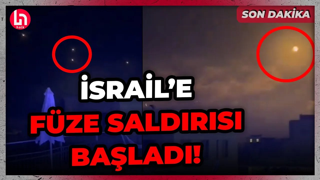 İsrail'e füze saldırısı başladı! İşte detaylar...