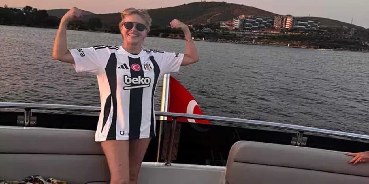 Beşiktaş'tan, dünyaca ünlü yıldız Sharon Stone'a forma sürprizi