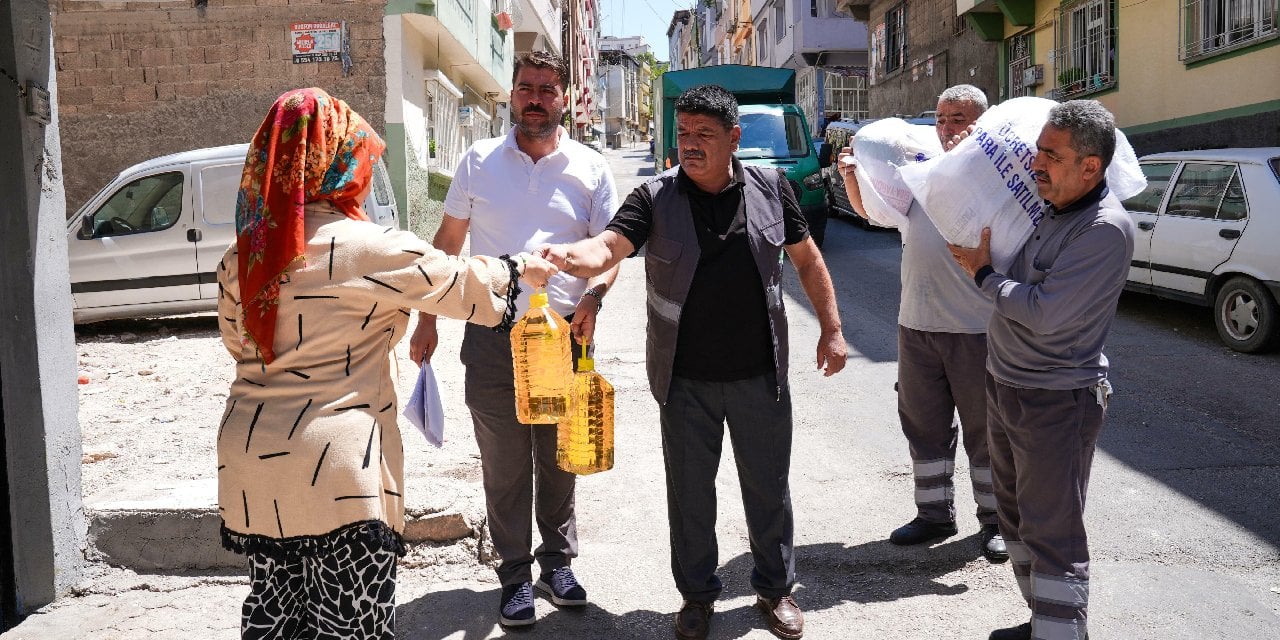 Belediyeden dar gelirliye gıda desteği