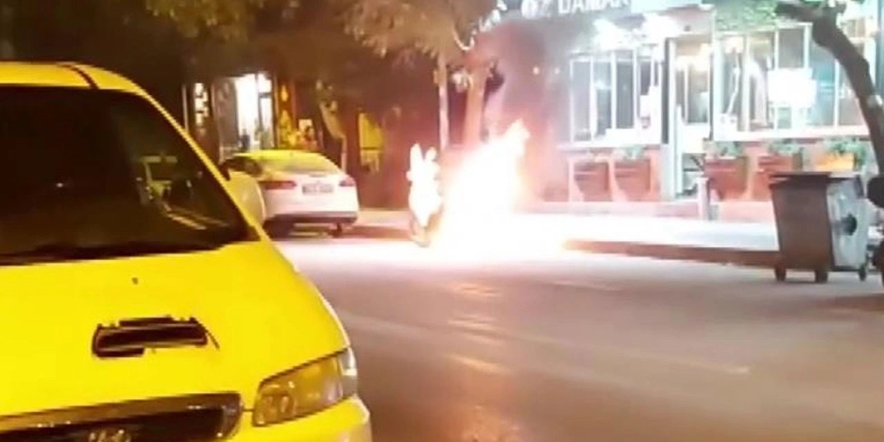 Sürdüğü bisikletten atlamasa küle dönecekti!