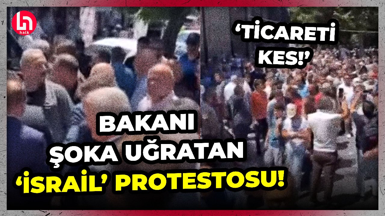 Kayseri'de Haniye'nin cenaze namazı sonrası Ticaret Bakanı Bolat'ı şaşkına çeviren protesto!