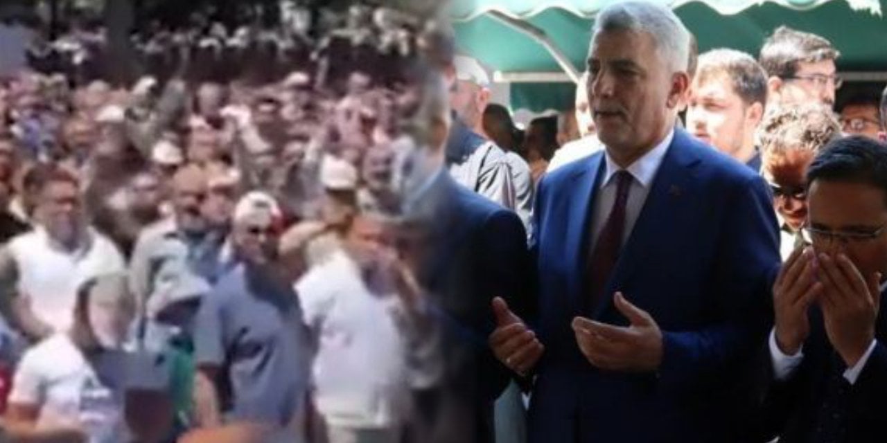 Namazda Bakan Bolat'ı şaşkına çeviren protesto!