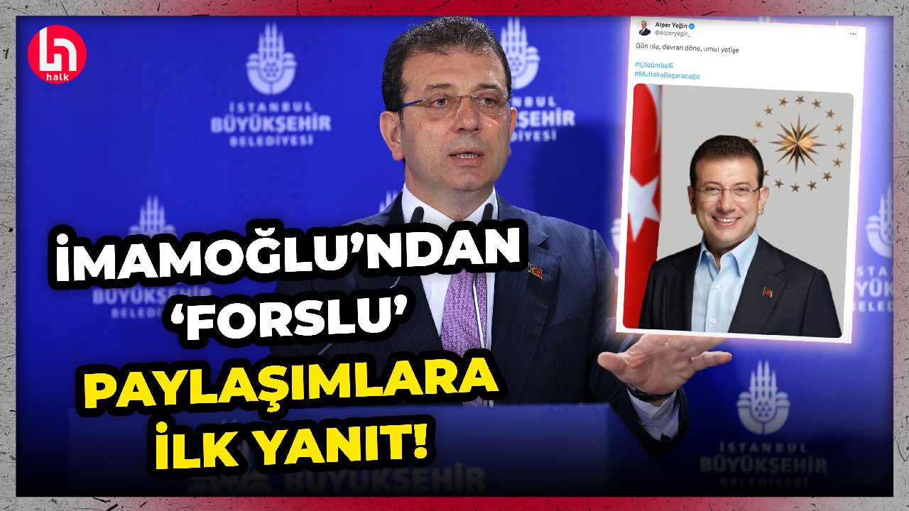 İBB Başkanı İmamoğlu'ndan 'Cumhurbaşkanlığı Forslu' fotoğraf paylaşımlarına ilk açıklama!