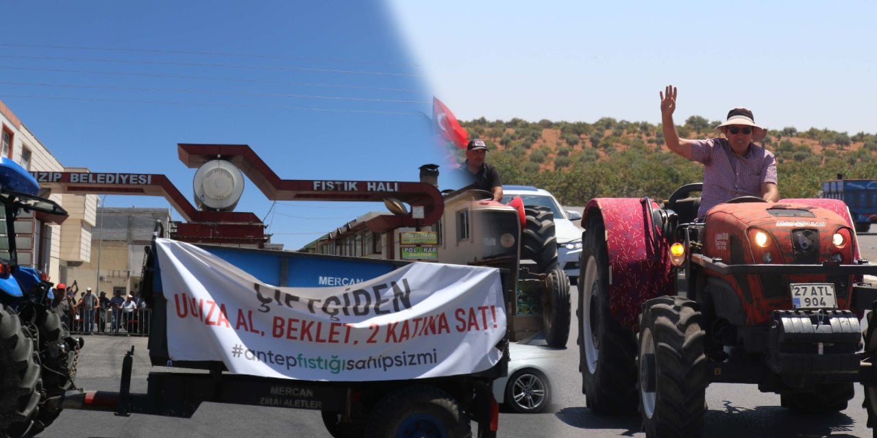 Fıstığın memleketinde Fıstık eylemi! Düşük fiyat üreticinin belini büktü