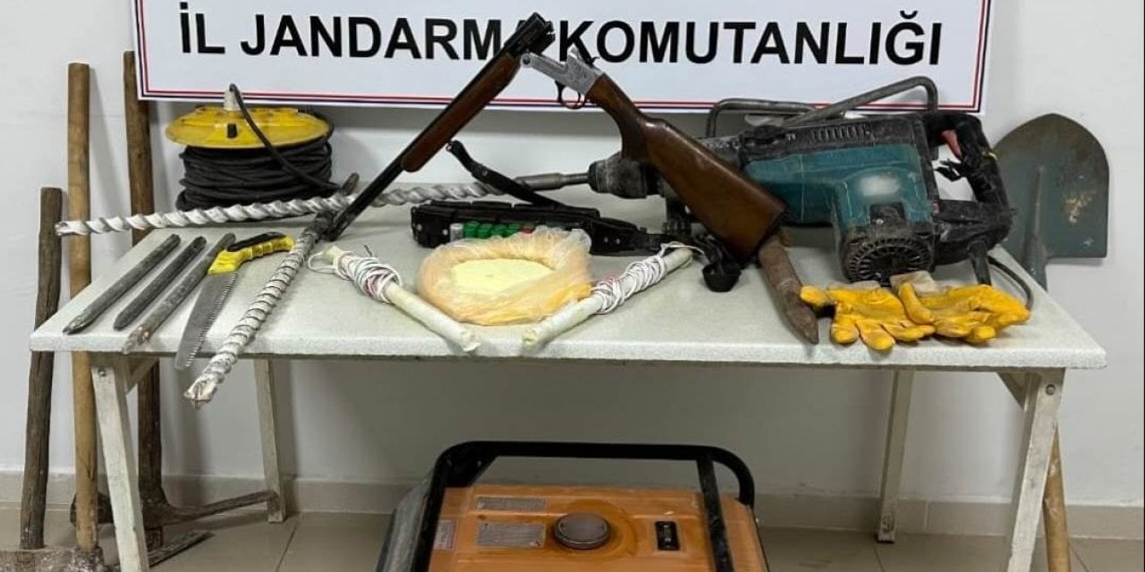 Adıyaman'da izinsiz kazıya 7 gözaltı