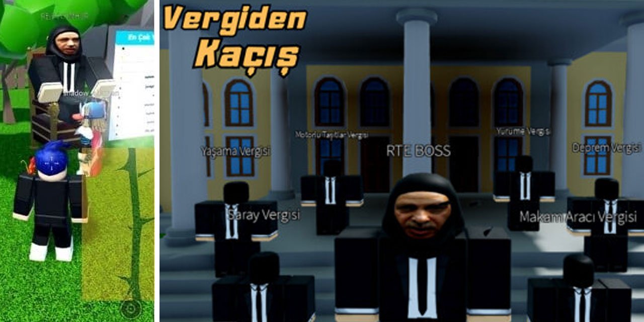 Roblox'ta Patron Erdoğan'ın vergilerinden kaçış oyunu varmış