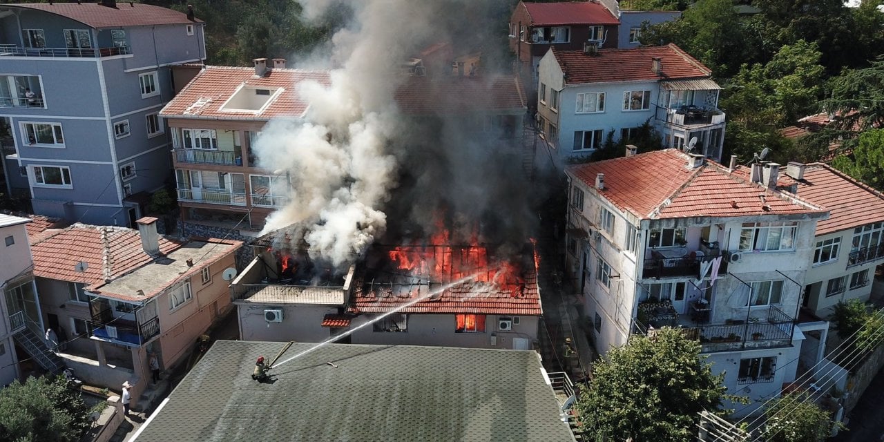 Bursa'da panik yaratan yangın!