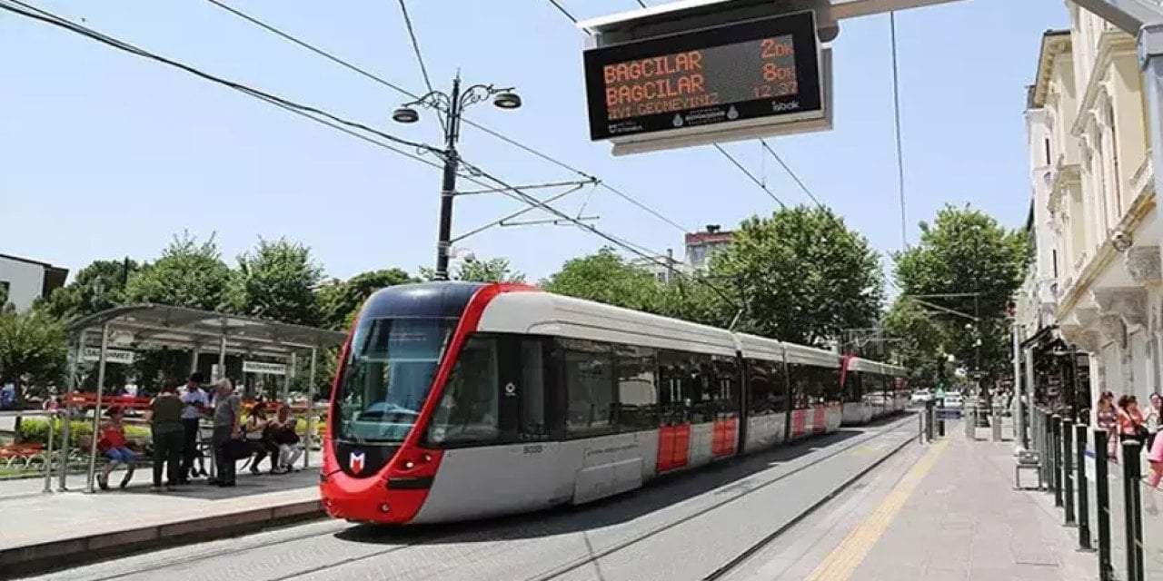 Tramvay seferlerine yangın engeli!