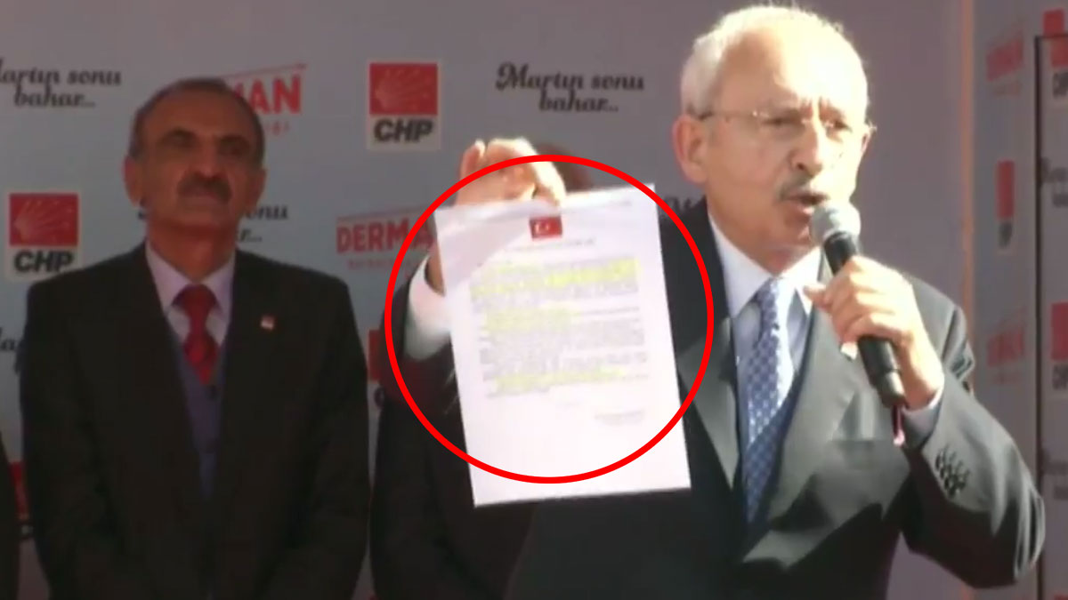 Erdoğan, 'İspatla istifa ederim' dedi, Kılıçdaroğlu belgesini gösterdi