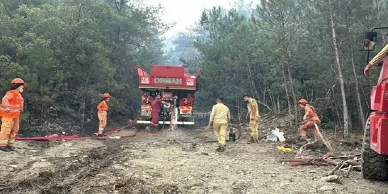 Kayseri'de otluk alanda çıkan yangınlar söndürüldü