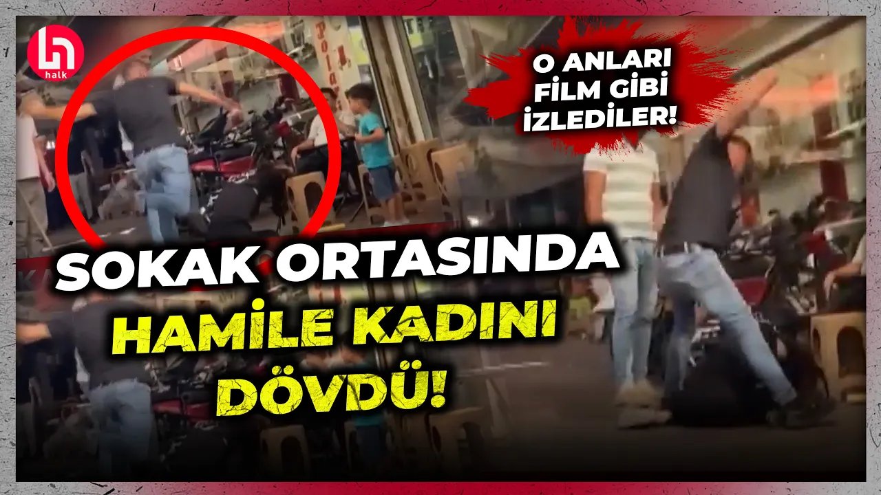 Sokak ortasında dövülen kadın 'Hamileyim' diyerek yardım istedi! O anları film gibi izlediler!